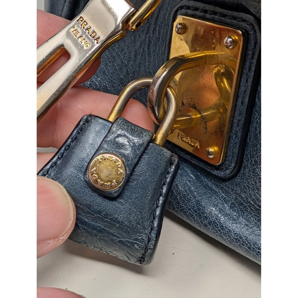 Prada bauletto satchel